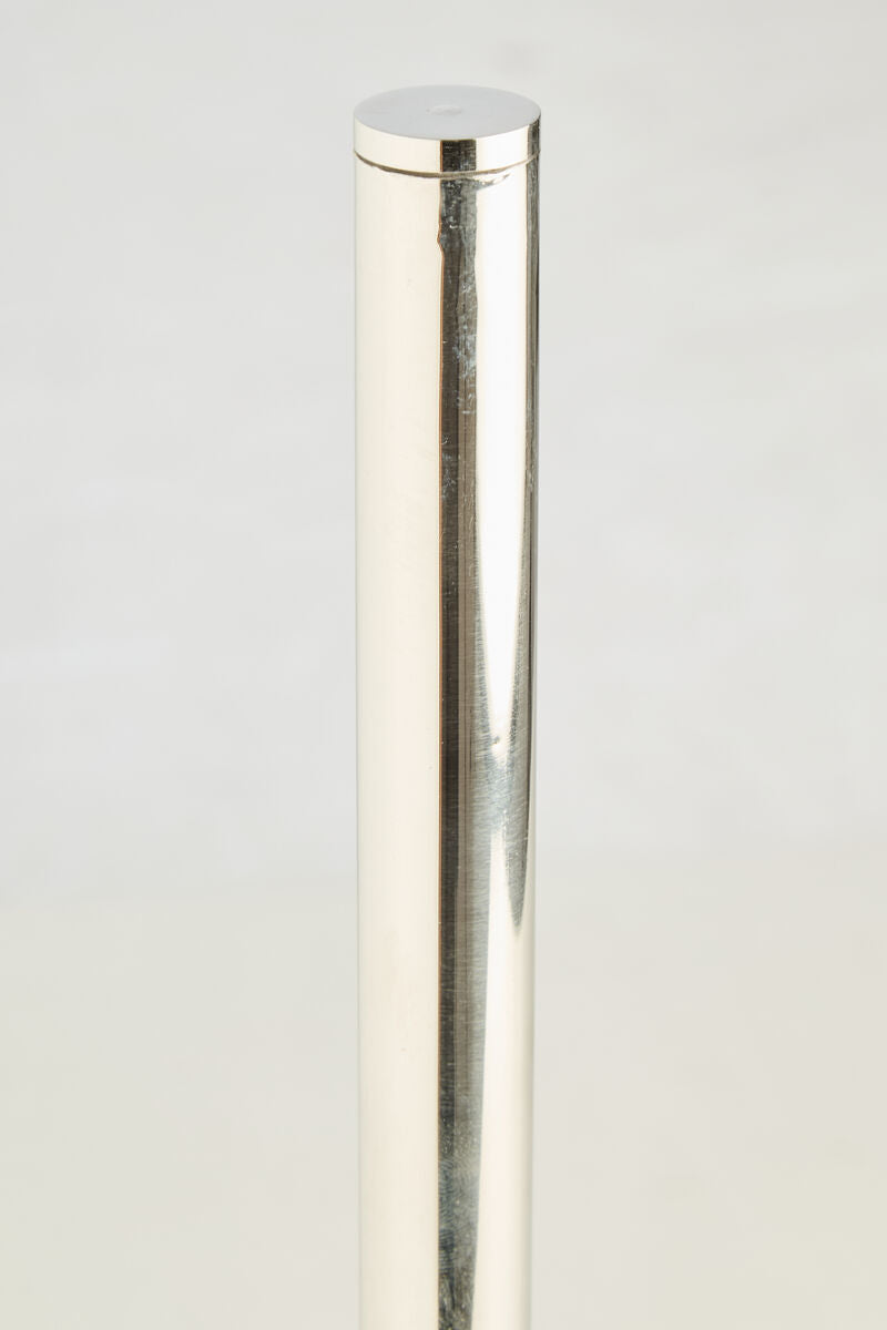 Orsina Off White Marble and Stainless Steel Toilet Brush Holder