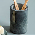 Orsina Kamal Dark Grey Marble Effect Toothbrush Tumbler & Vanity Cup