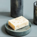 Orsina Kamal Dark Grey Marble Effect Soap Dish | Modern Bathroom Holder