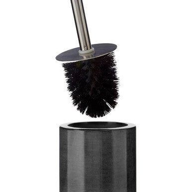 Orsina Kamal Dark Grey Marble Effect Toilet Brush - Modern Bathroom Set