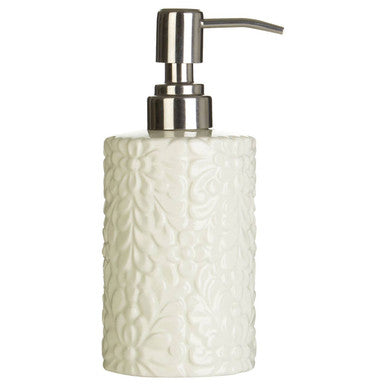 Orsina Magnolia 3-Piece Bathroom Set – Cream Floral Vanity Accessories