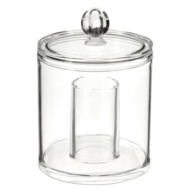 Orsina Cotton Ball and Bud Organiser | Clear Acrylic Vanity Storage
