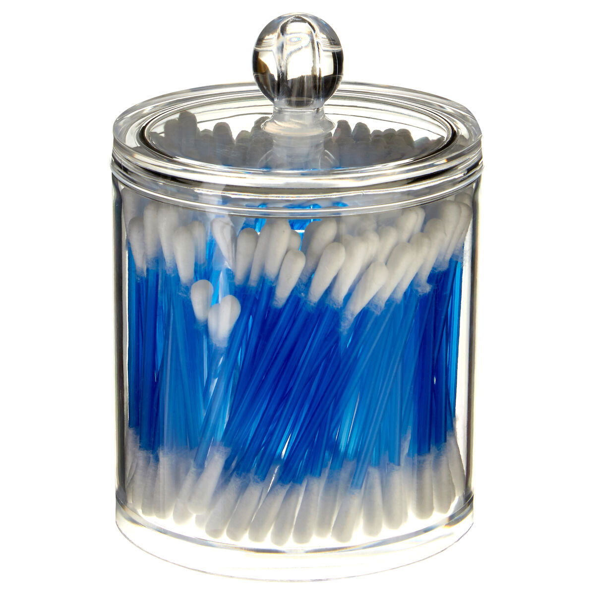 Orsina Cotton Ball and Bud Organiser | Clear Acrylic Vanity Storage