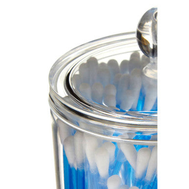 Orsina Cotton Ball and Bud Organiser | Clear Acrylic Vanity Storage