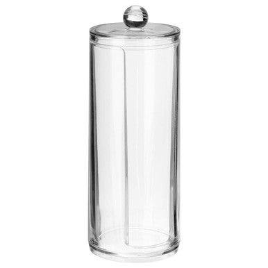 Orsina Clear Acrylic Cotton Pad Holder | Cosmetic Vanity Organiser