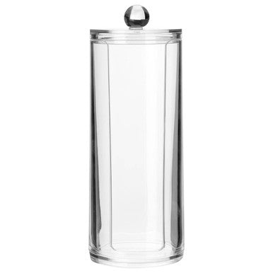 Orsina Clear Acrylic Cotton Pad Holder | Cosmetic Vanity Organiser