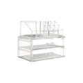 Orsina Makeup Storage Organiser – 9 Compartment & 2 Drawer Cosmetic Box