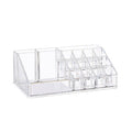 Orsina 16 Compartment Clear Makeup Organiser | Acrylic Cosmetic Storage