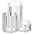 Orsina Clear 3 Compartment Cosmetics Organiser | Makeup Storage