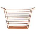 Orsina Shine Large Gold Wire Basket – Modern Luxury Bathroom Storage