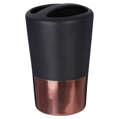 Orsina Alpha Toothbrush Holder – Matte Black and Metallic Luxury Base