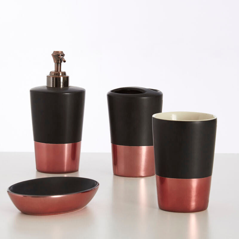 Orsina Alpha Toothbrush Holder – Matte Black and Metallic Luxury Base