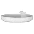 Orsina Edelle Porcelain Soap Dish – Minimalist Bathroom Sink Organizer