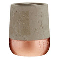 Orsina Neptune Concrete Effect Toothbrush Holder | Metallic Base