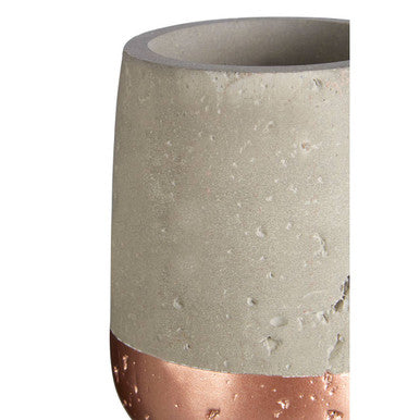 Orsina Neptune Grey Concrete Bathroom Tumbler and Toothbrush Holder