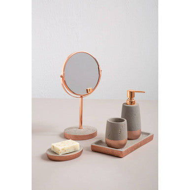 Orsina Neptune Concrete Effect Soap Dish – Modern Minimalist Bathroom