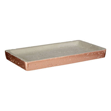 Orsina Neptune Grey Bathroom Tray | Modern Countertop Vanity Organiser