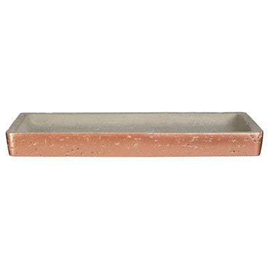 Orsina Neptune Grey Bathroom Tray | Modern Countertop Vanity Organiser