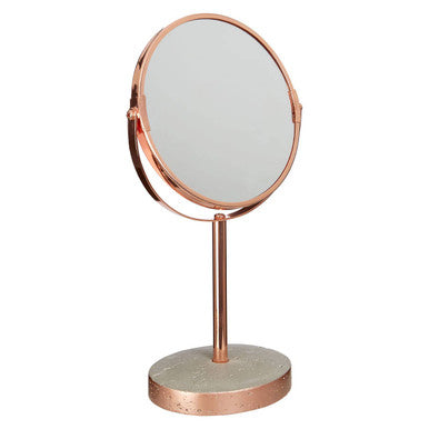 Orsina Neptune Round Swivel Bathroom Mirror – Copper Finish Design