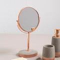 Orsina Neptune Round Swivel Bathroom Mirror – Copper Finish Design