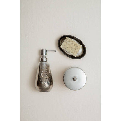 Orsina Elissa Silver Ombre Cotton Jar – 600ml Luxury Vanity Organizer