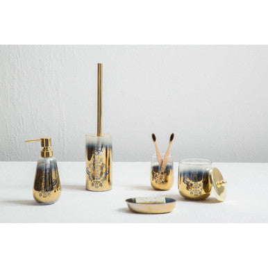 Orsina Elissa Gold Ombre Soap Dispenser | Luxury Bathroom Accessory