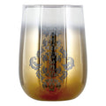 Orsina Elissa Gold Ombre Tumbler – Fluted Glass Makeup Brush Holder