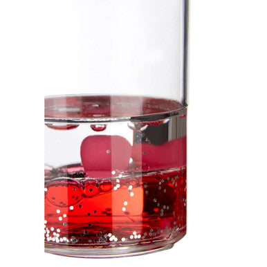 Orsina Acrylic Hearts Tumbler – Glitter Floating Heart Bathroom Cup