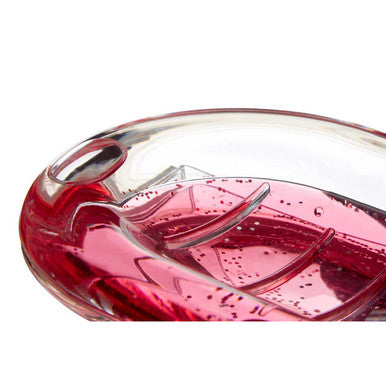 Orsina Acrylic Hearts Soap Dish – Clear Ribbed Bathroom Sink Holder