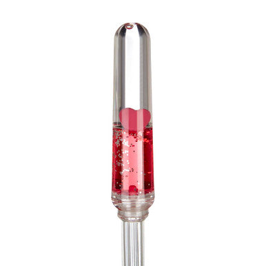 Orsina Floating Hearts Toilet Brush Holder – Clear Acrylic Bathroom Decor