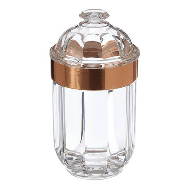 Orsina Guan Medium Rose Gold Acrylic Storage Jar | Airtight Organiser