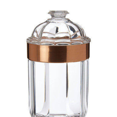 Orsina Guan Medium Rose Gold Acrylic Storage Jar | Airtight Organiser