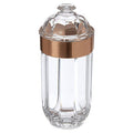 Orsina Guan Large Rose Gold Acrylic Storage Jar | Fluted Canister