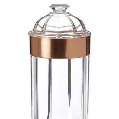 Orsina Guan Large Rose Gold Acrylic Storage Jar | Fluted Canister