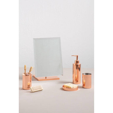Orsina Clara Rose Gold Toothbrush Holder – Modern Bathroom Organizer