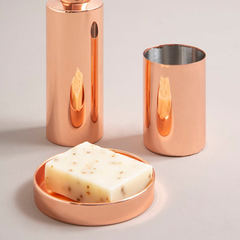Orsina Clara Rose Gold Soap Dish – Modern Luxury Bathroom Soap Holder