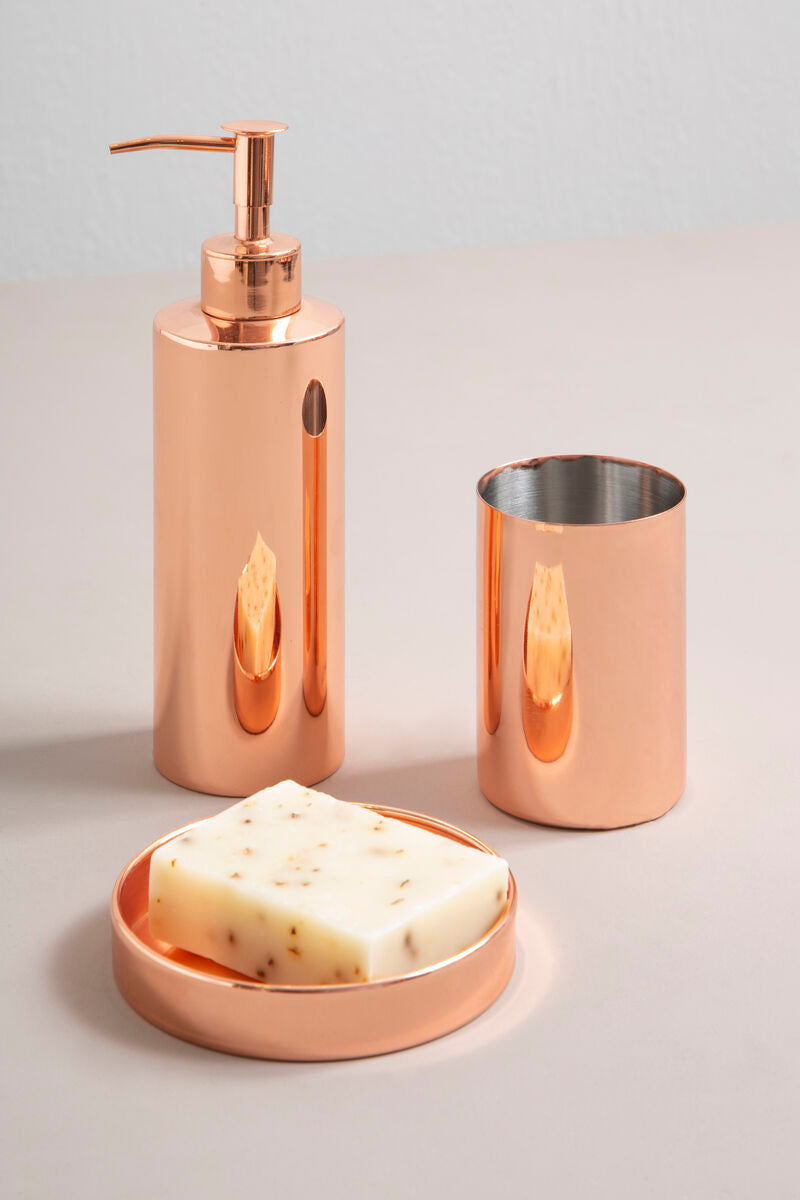 Orsina Clara Rose Gold Toothbrush Holder – Modern Bathroom Organizer
