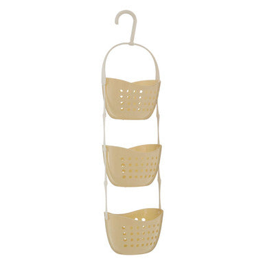 Orsina Dara 3 Tier Cream Shower Caddy | Modern Bathroom Storage Rack