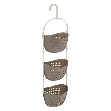 Orsina Dara 3 Tier Grey Shower Caddy | Modern Bathroom Organiser
