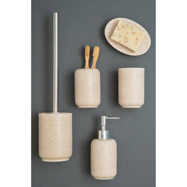 Orsina Canyon Toilet Brush – Natural Speckled Minimalist Bathroom Set