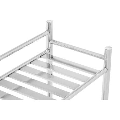 Orsina Dara Chrome 2-Tier Bathroom Shelves | Modern Storage Organizer