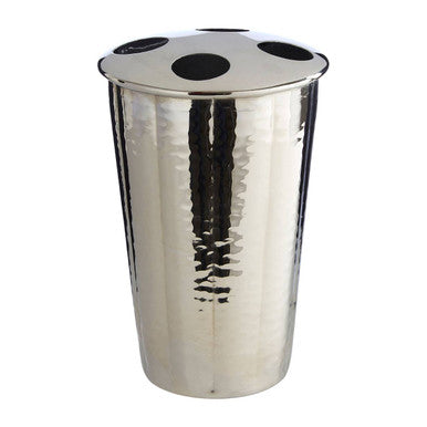 Orsina Hammered Nickel Toothbrush Holder – Bathroom Vanity Organizer