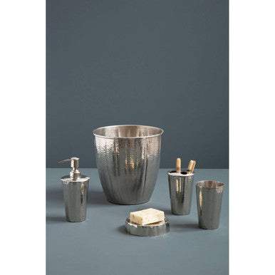 Orsina Hammered Nickel Lotion Dispenser – Bathroom Soap Pump