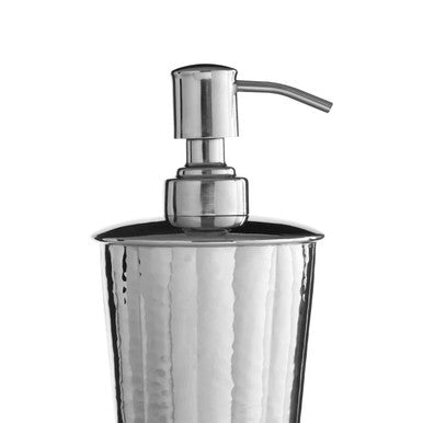 Orsina Hammered Nickel Lotion Dispenser – Bathroom Soap Pump
