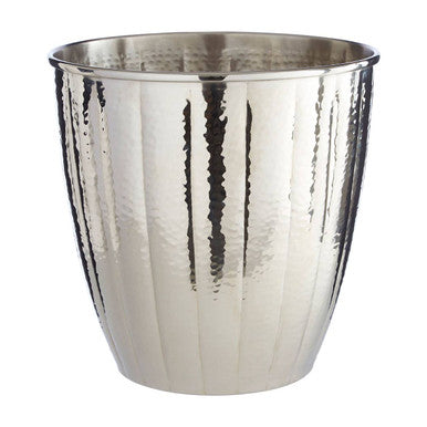 Orsina Hammered Nickel Waste Bin – Modern Bathroom Trash Basket