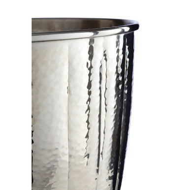 Orsina Hammered Nickel Waste Bin – Modern Bathroom Trash Basket