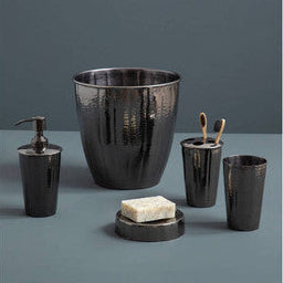 Orsina Vaco Lotion Dispenser – Hammered Black Nickel Finish