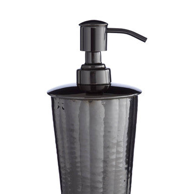 Orsina Vaco Lotion Dispenser – Hammered Black Nickel Finish