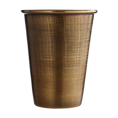 Orsina Antique Brass Tumbler – 300ml Bathroom & Vanity Organizer