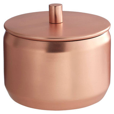 Orsina Traze Copper Finish Storage Canister | Bathroom & Vanity Organizer